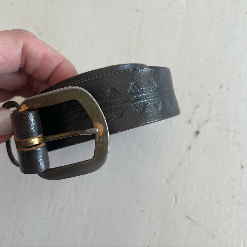 Top Grain Cowhide Belt Mens Size 32 Cowboy